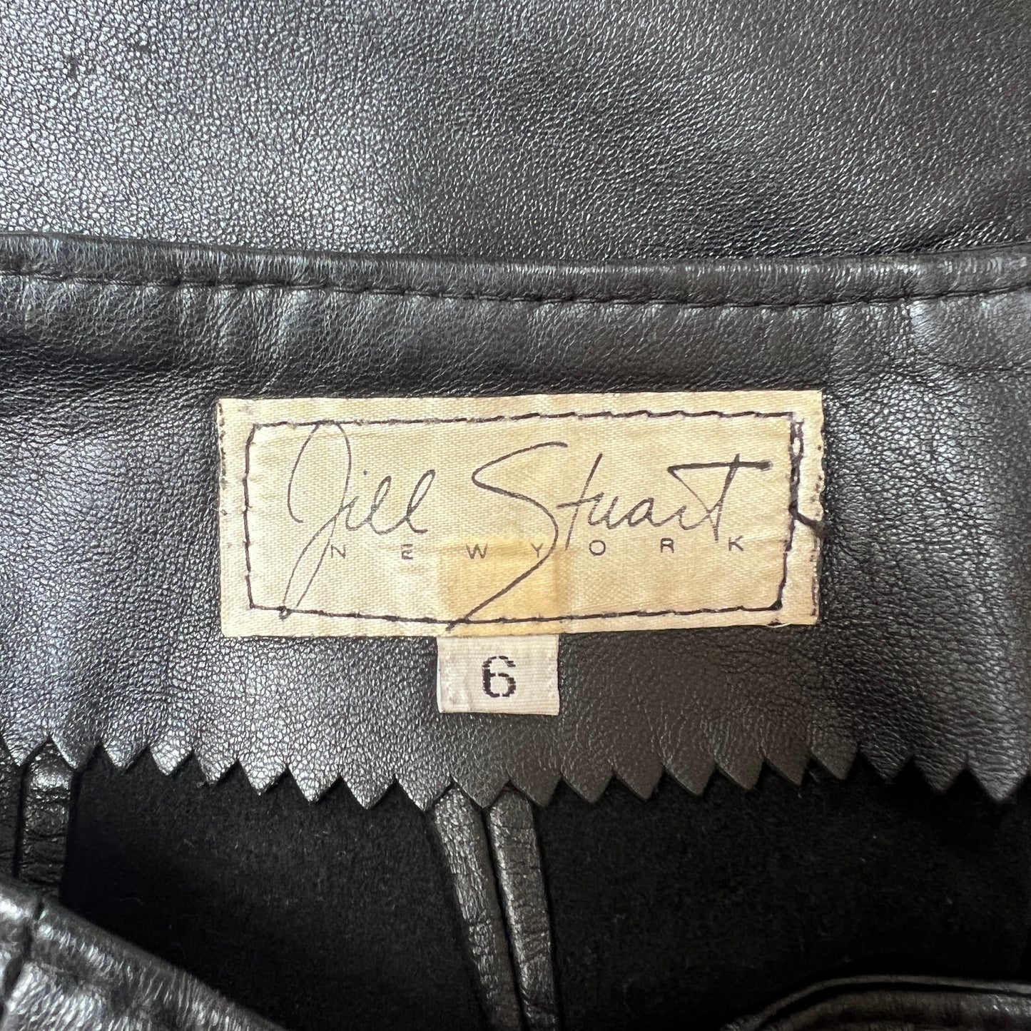 Vintage Leather Mini Skirt - S