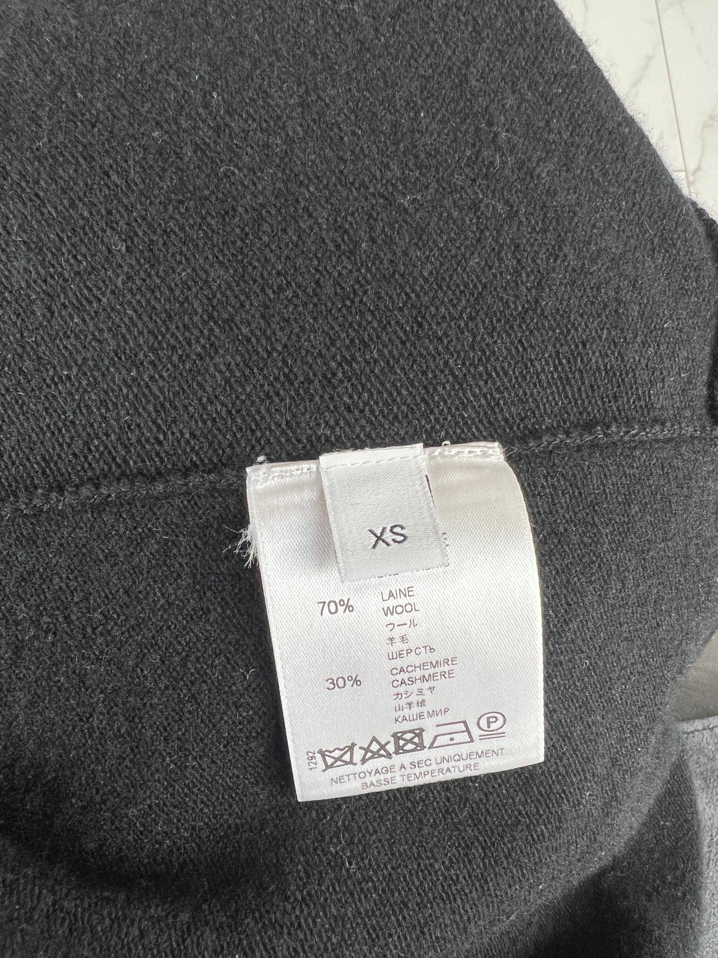 Logo Zipper Cardigan Cape - XS