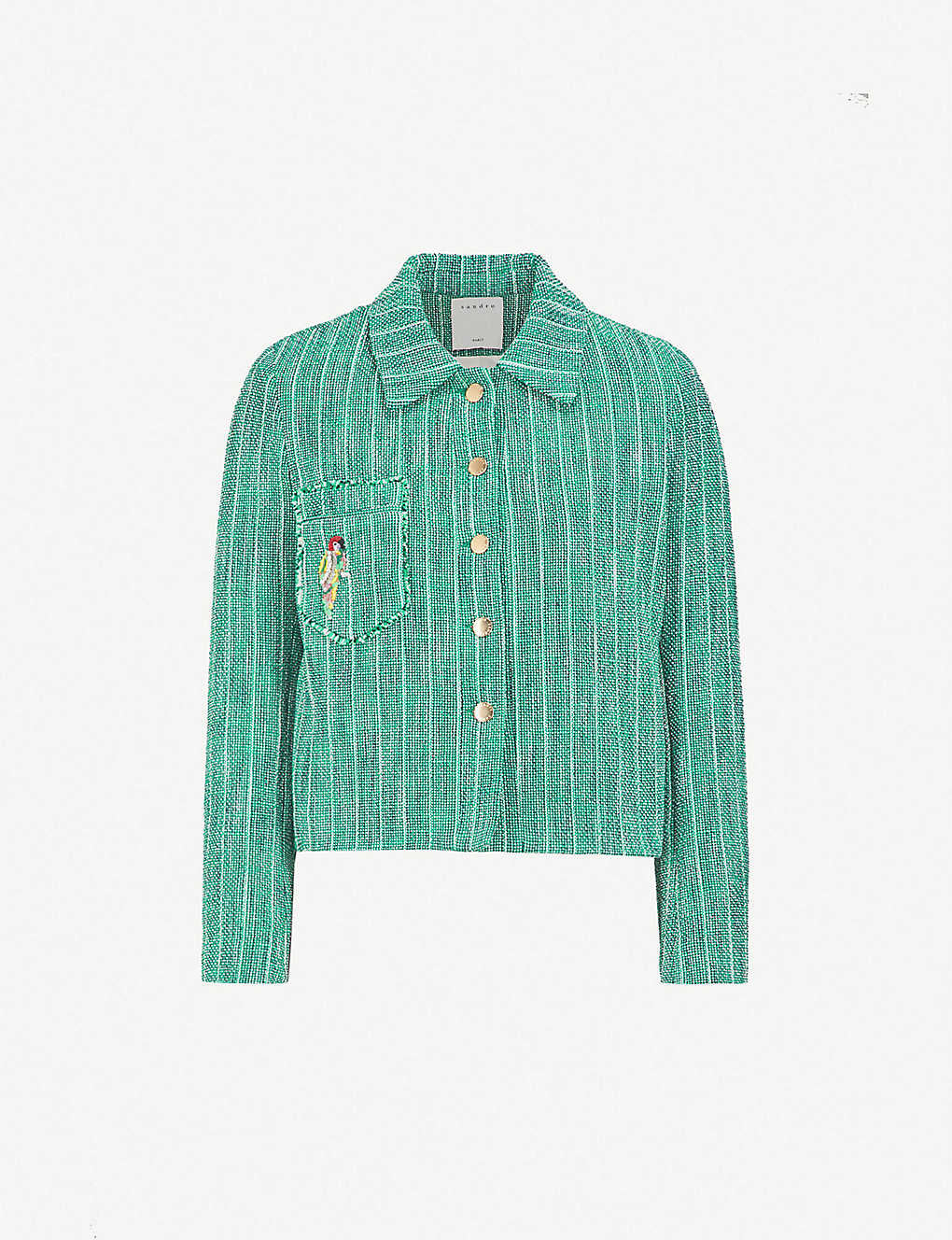 Green Tweed Jacket - S