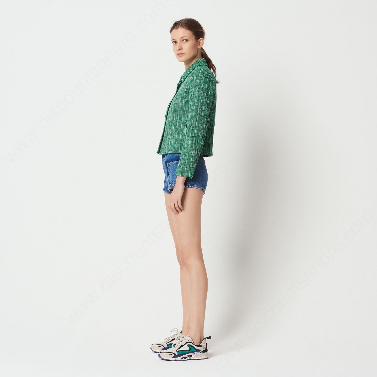 Green Tweed Jacket - S