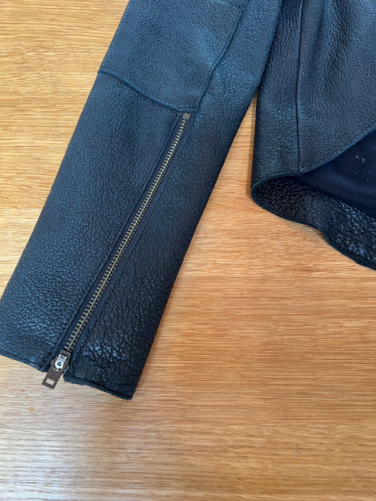 Black Leather Jacket - S