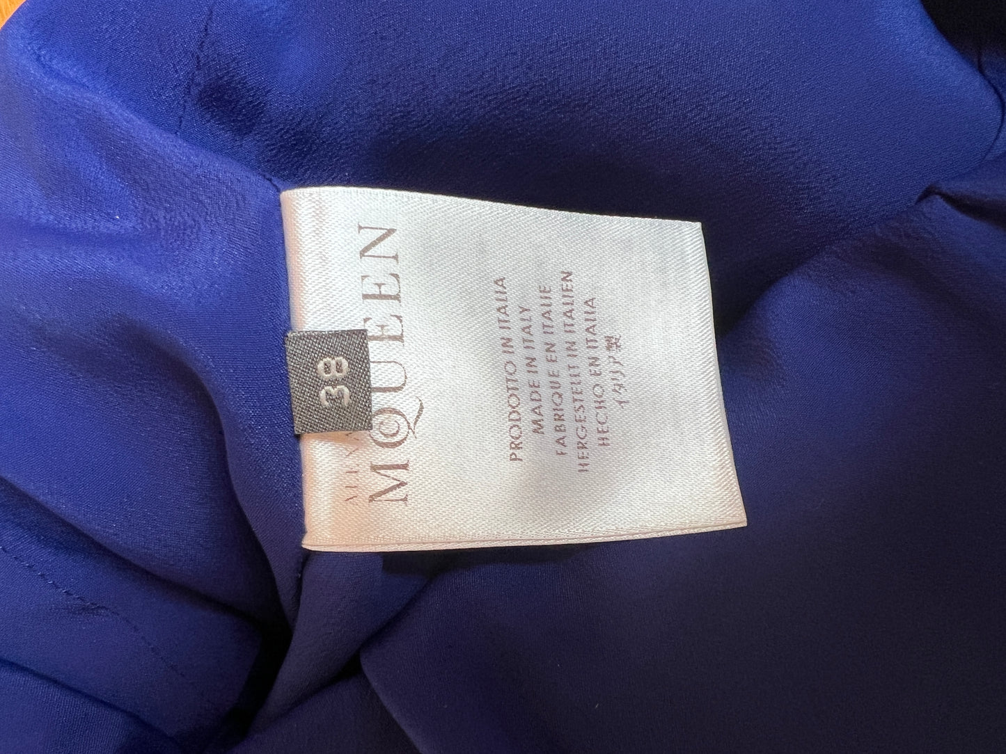 Velvet Blue Dress - S