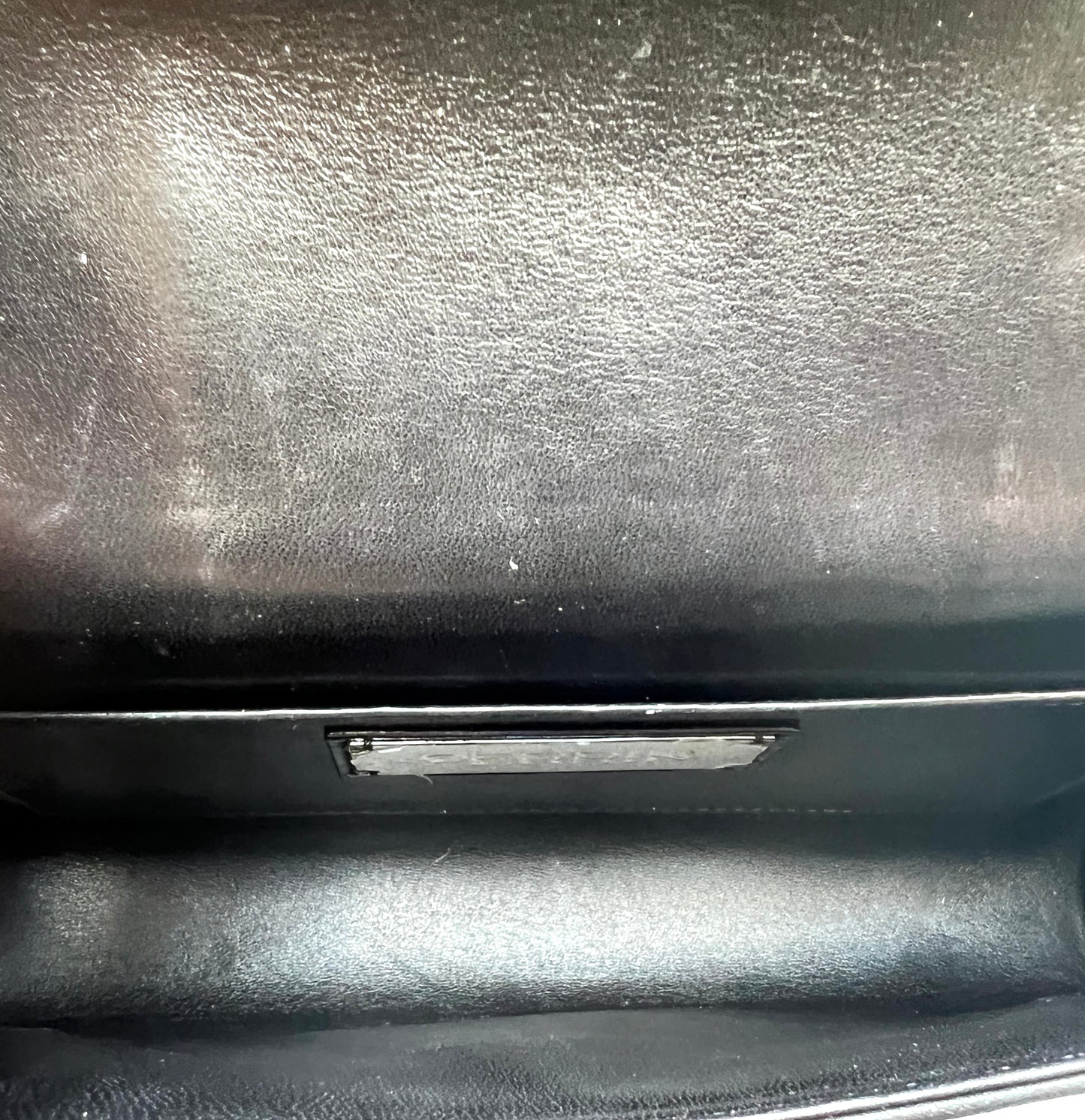 Black & White Leather Clutch