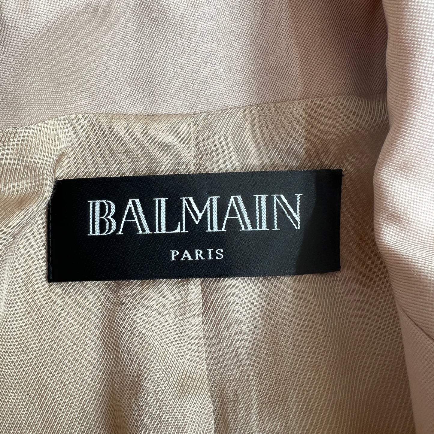 Cream Wool Blazer - S