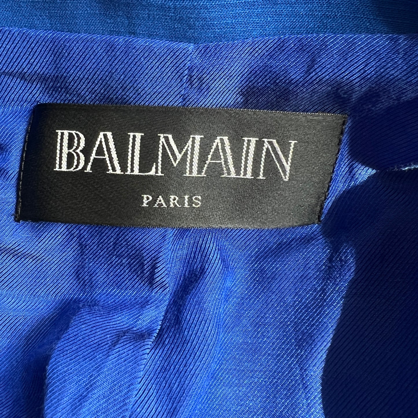 Blue Cotton Blazer - M