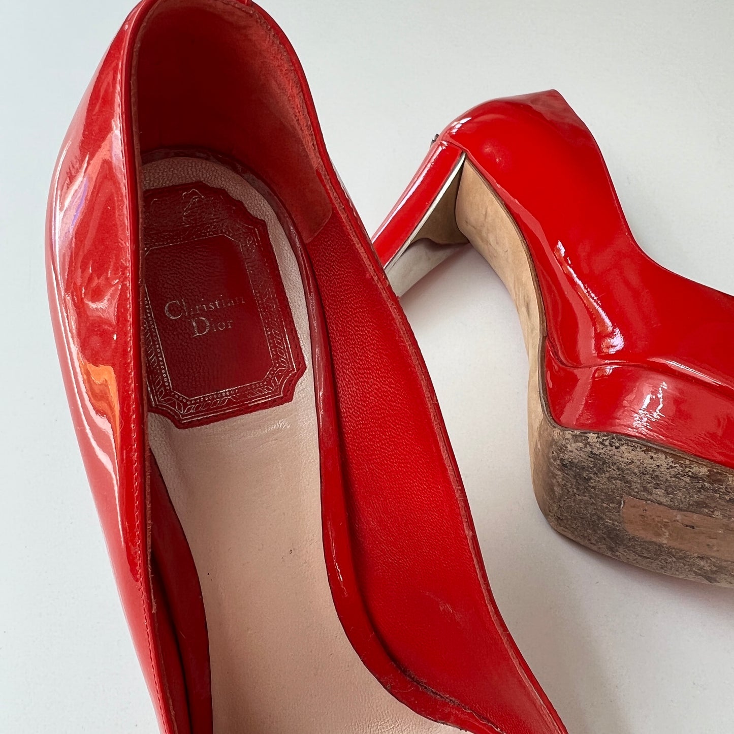 Red Patent Leather Heels - 7.5