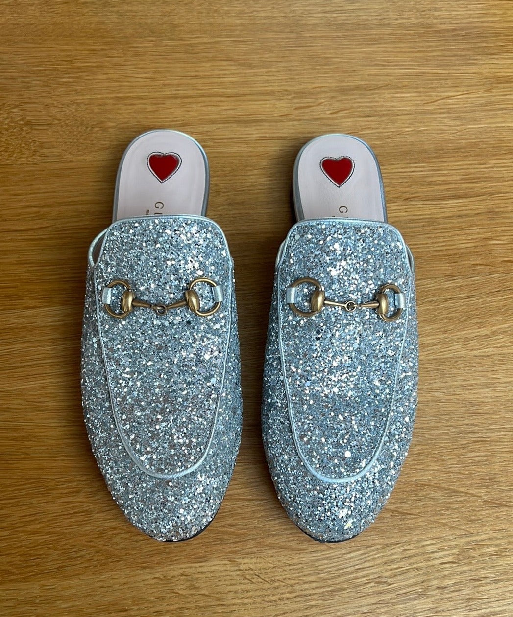 Princetown Glitter Mules - 6