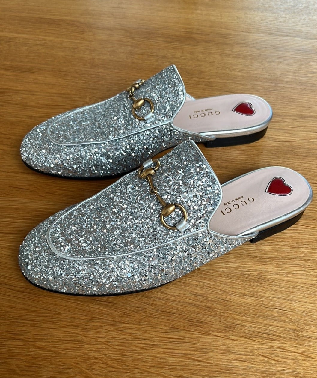 Princetown Glitter Mules - 6