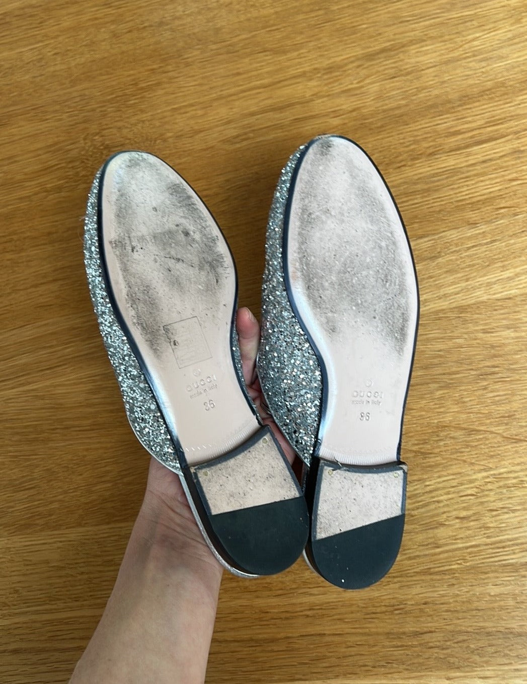 Princetown Glitter Mules - 6