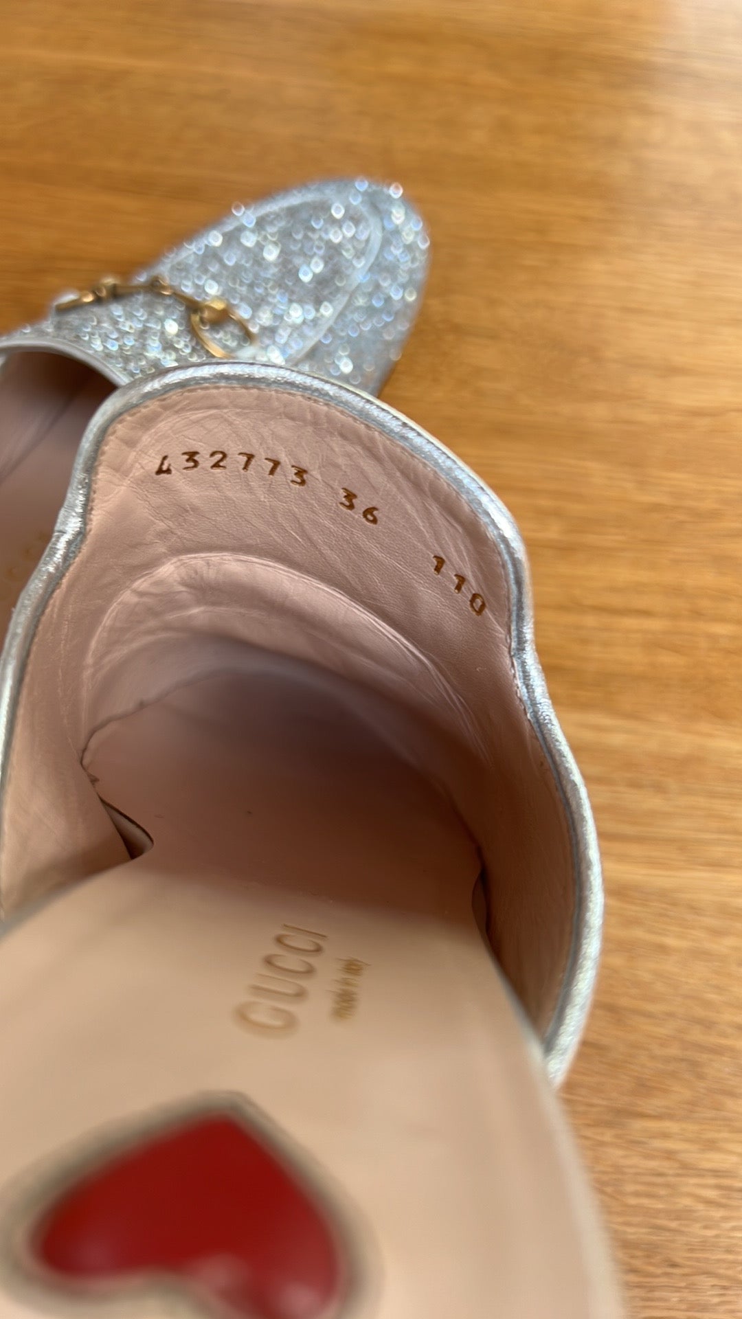 Princetown Glitter Mules - 6