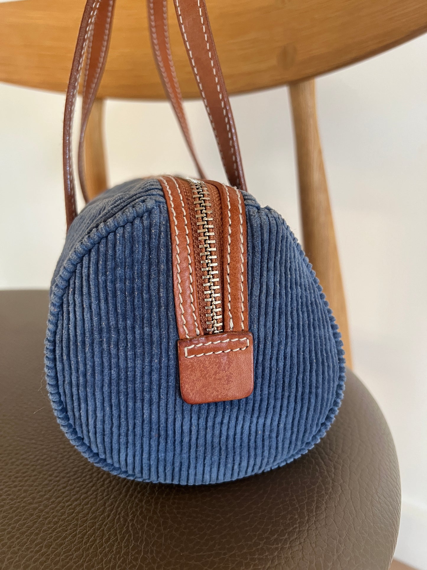 Small Corduroy Barrel Bag