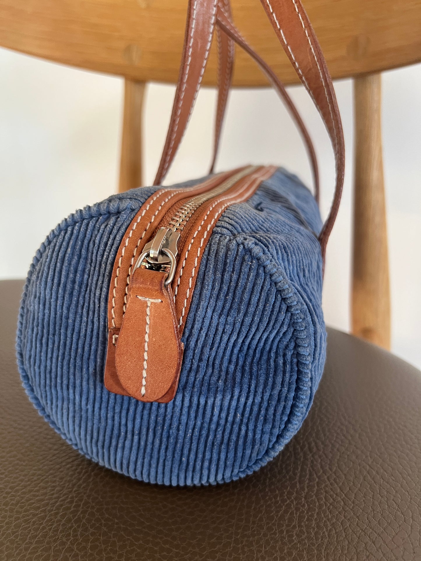 Small Corduroy Barrel Bag