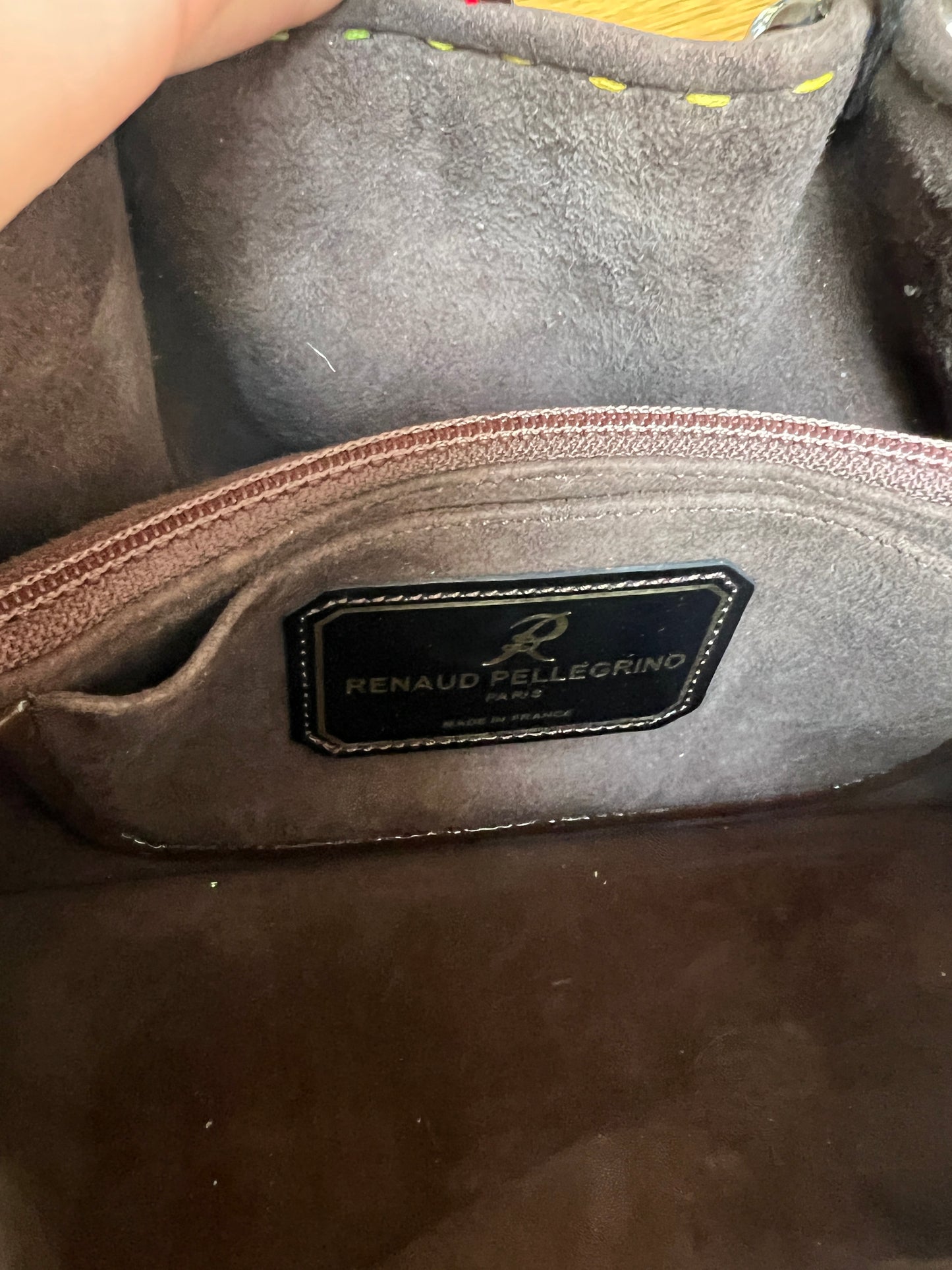 Vintage Mini Brown Patent Bag