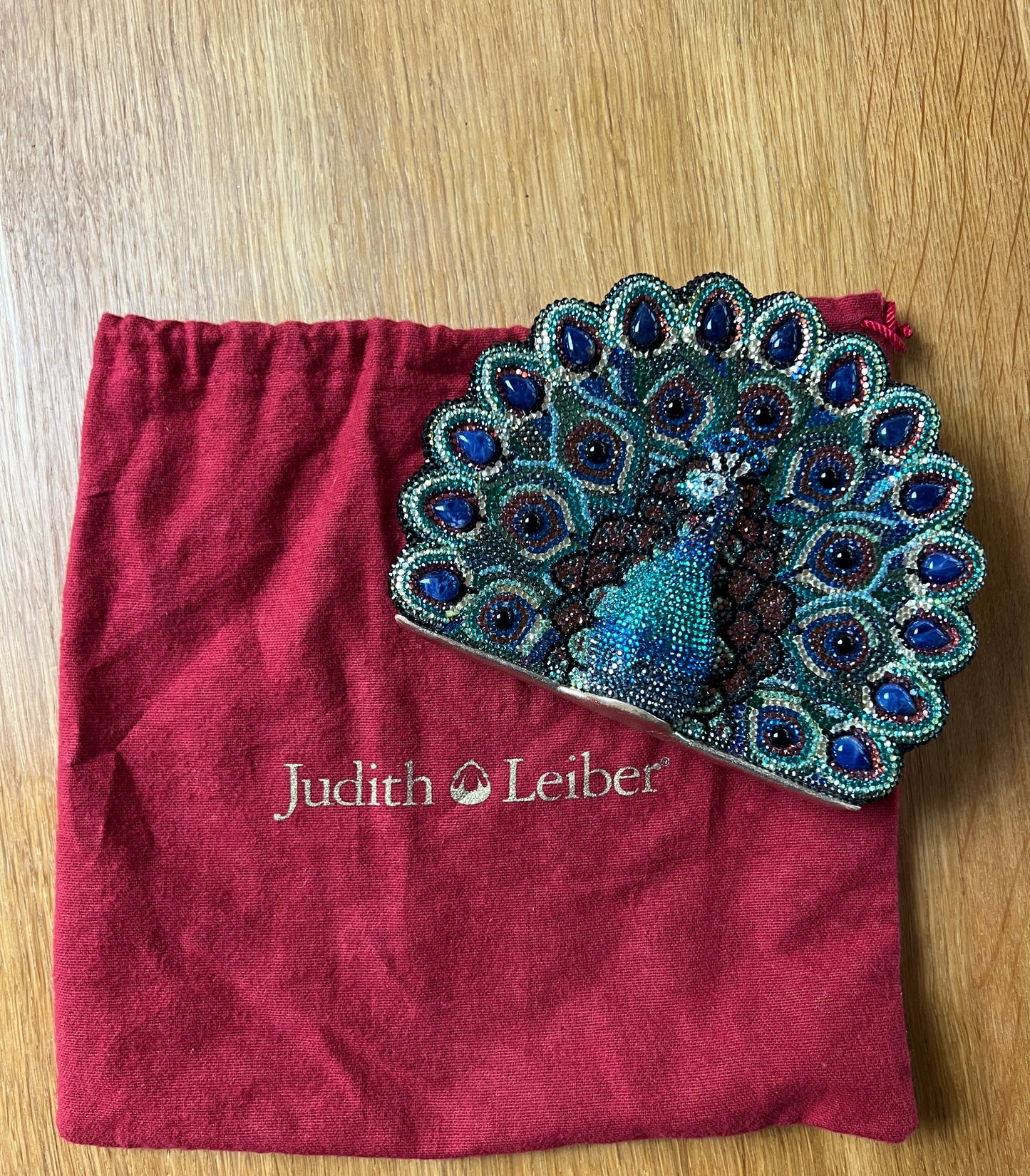 Peacock Peek A Boo Clutch