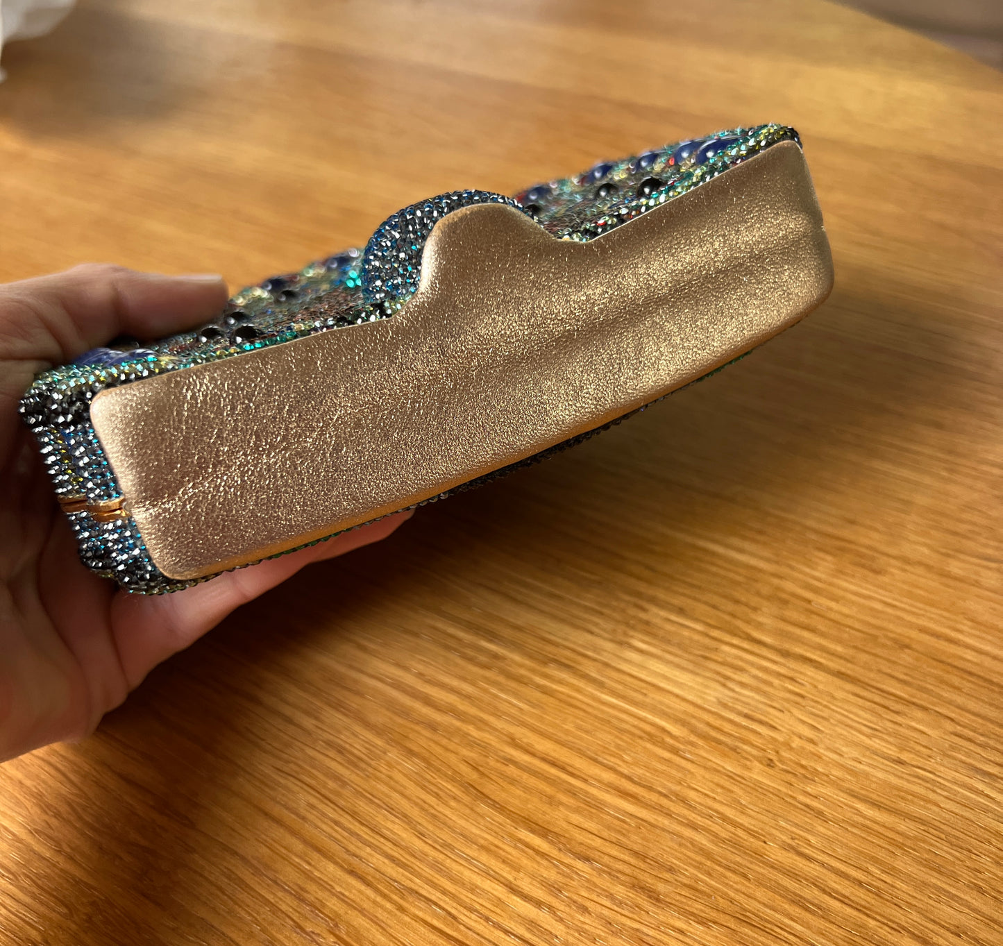 Peacock Peek A Boo Clutch