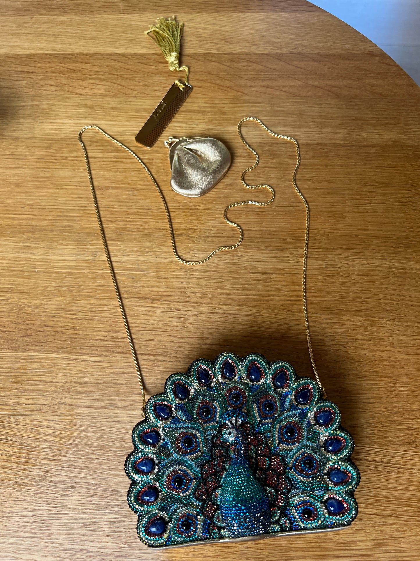 Peacock Peek A Boo Clutch