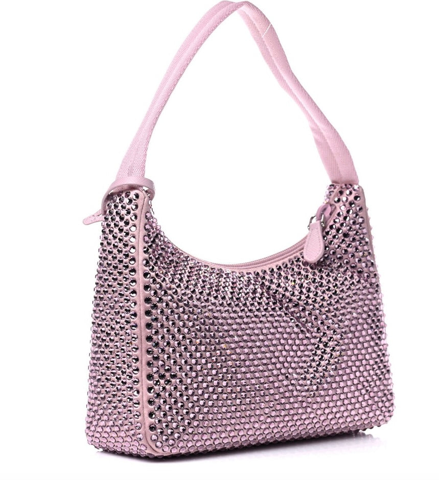 Nylon Reedition Pink Crystals
