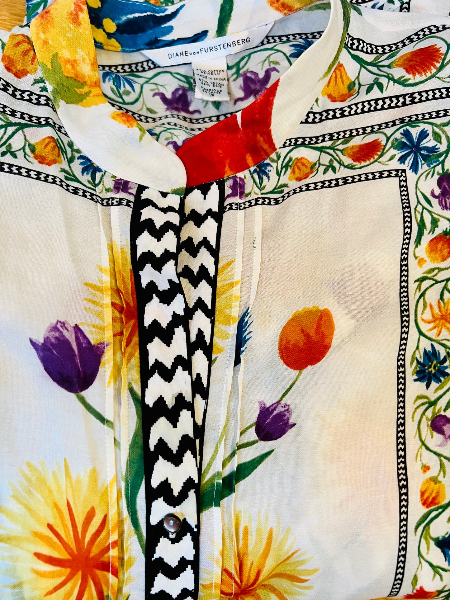 Silk and Cotton Shirt - L