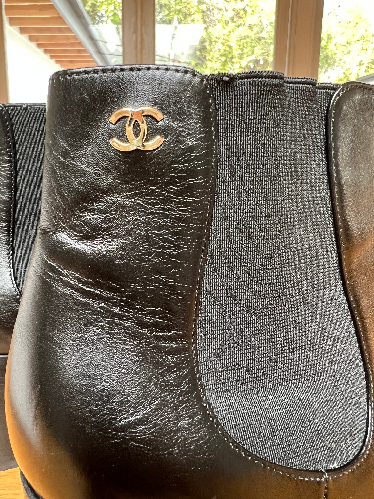 Black Leather Boots - 10.5