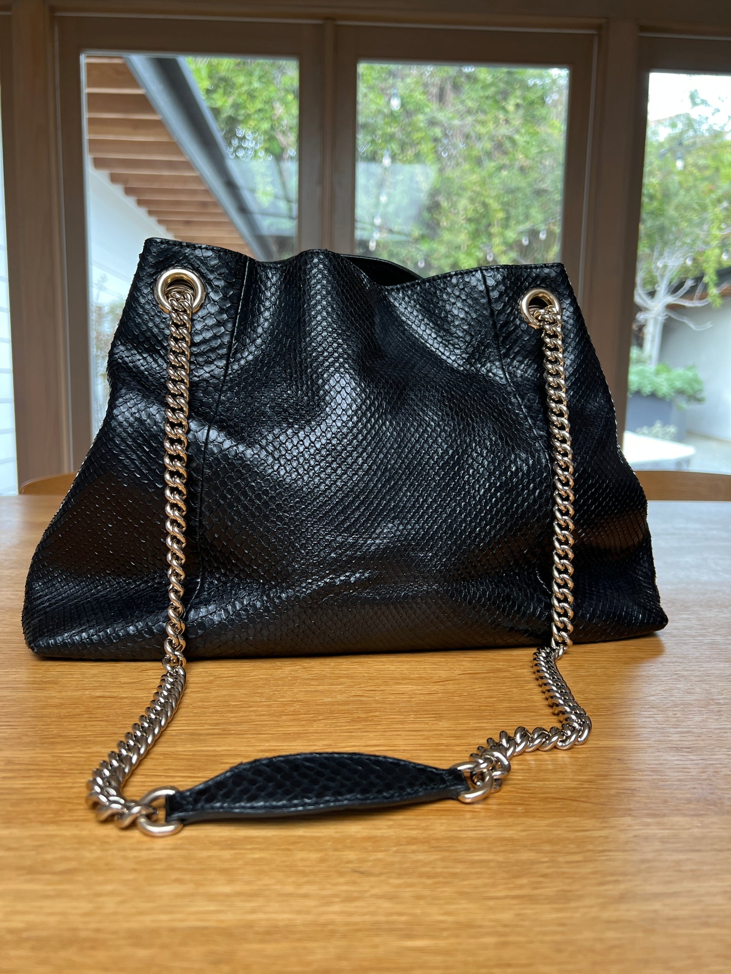 Black Leather Tote