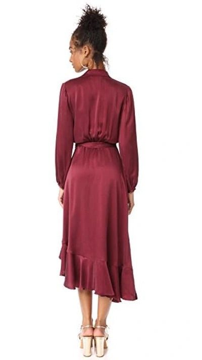 Silk Wrap Dress Midi - 0