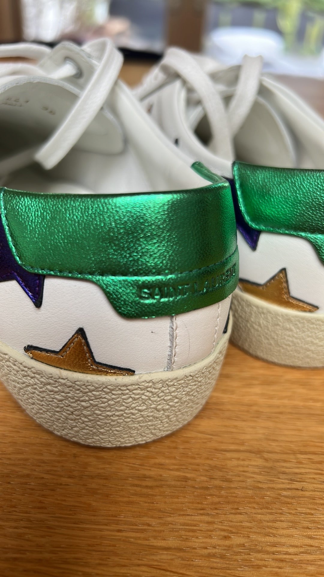 White & Multicolor Sneakers - 7.5
