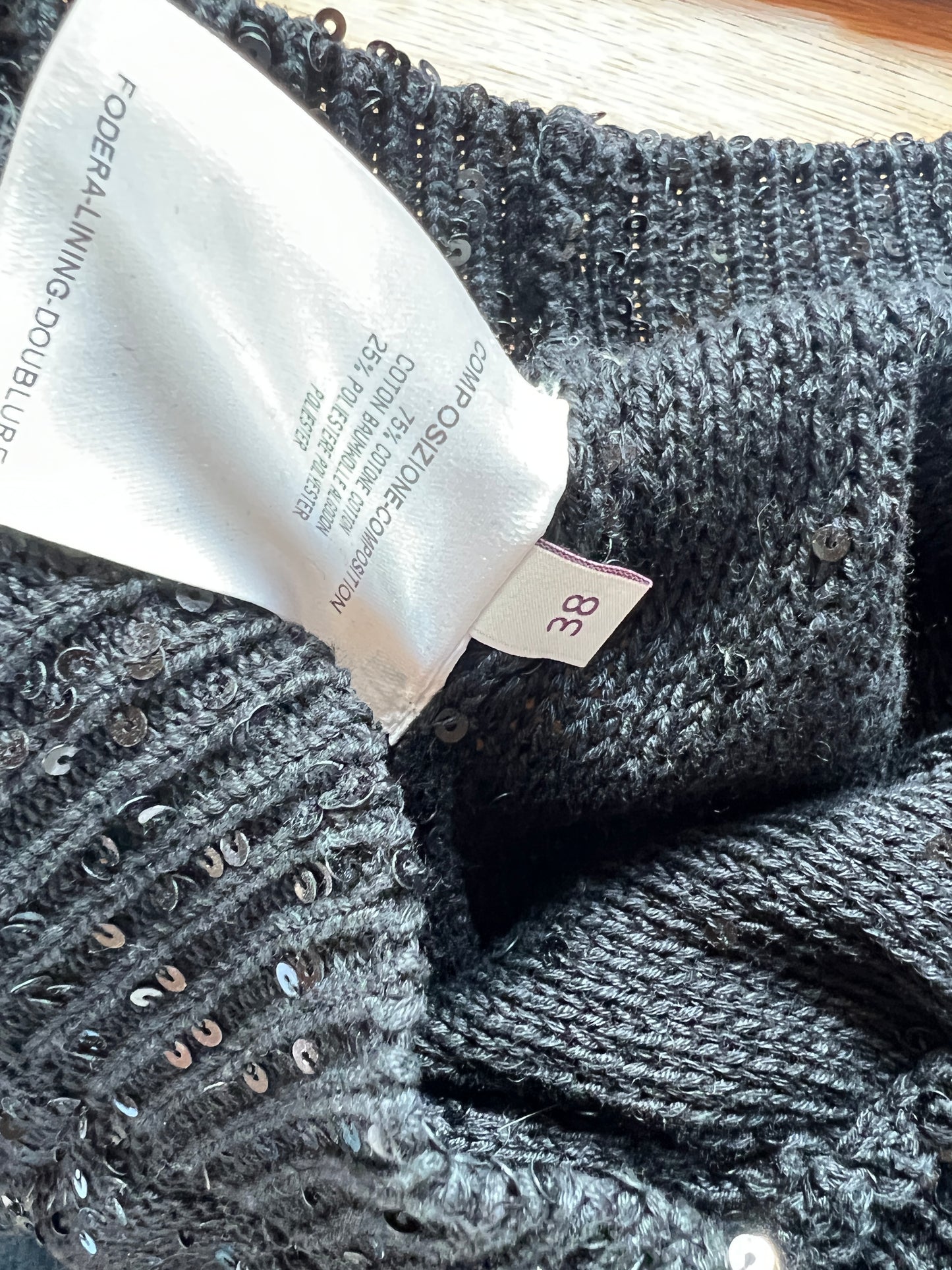 Sequins Black Joggers - 38