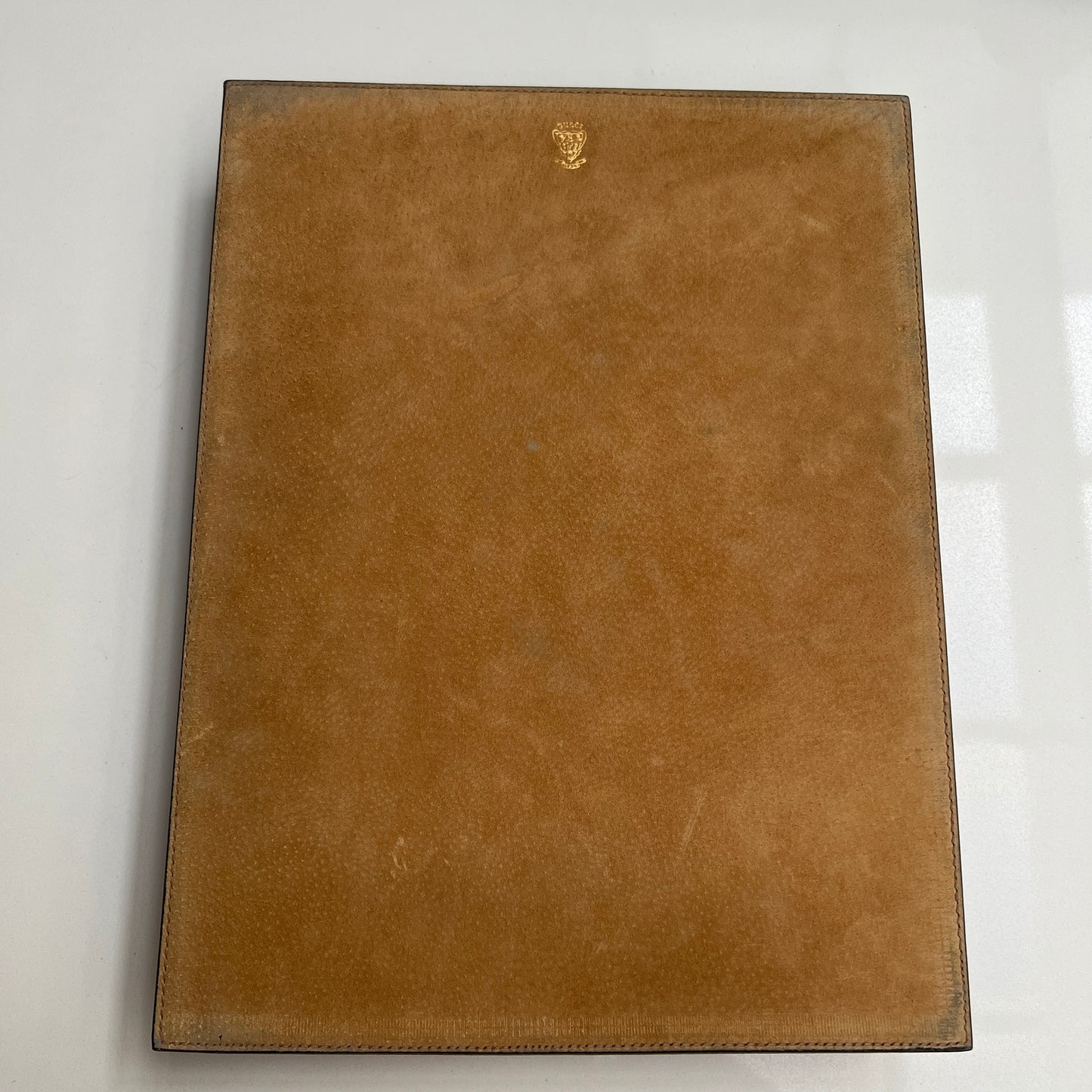 Vintage Burgundy Leather Writing Set