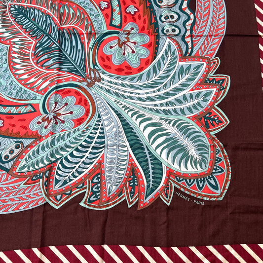 Burgundy Cashmere Shawl