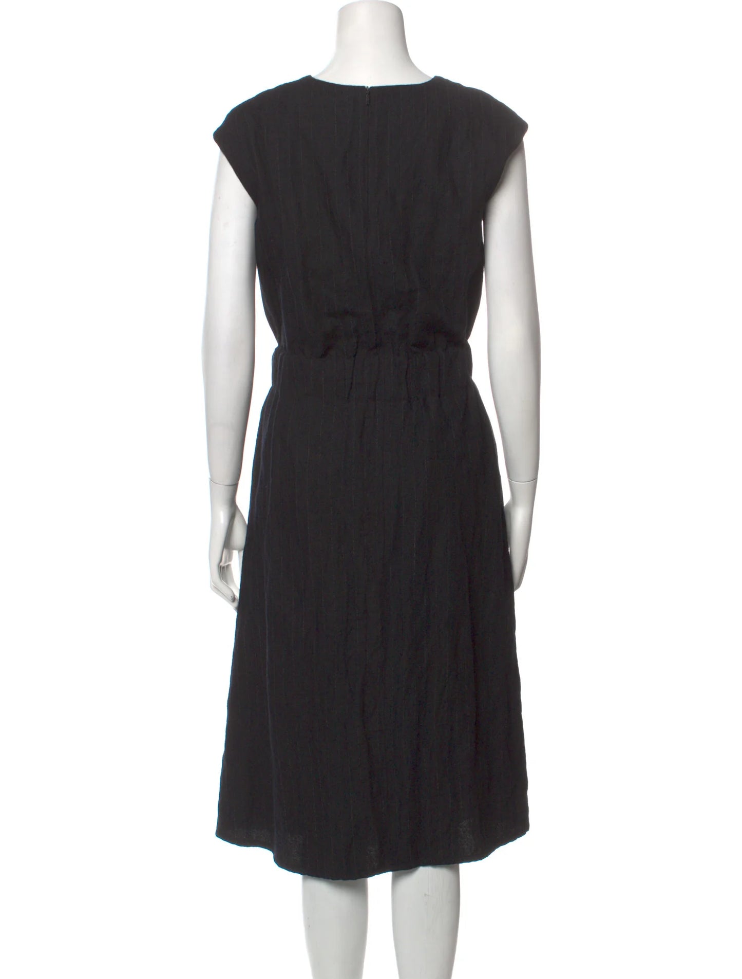 Black Midi Dress - M