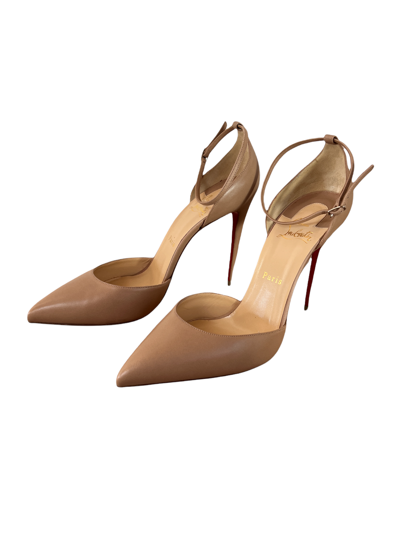 Nude Leather Heels - 11