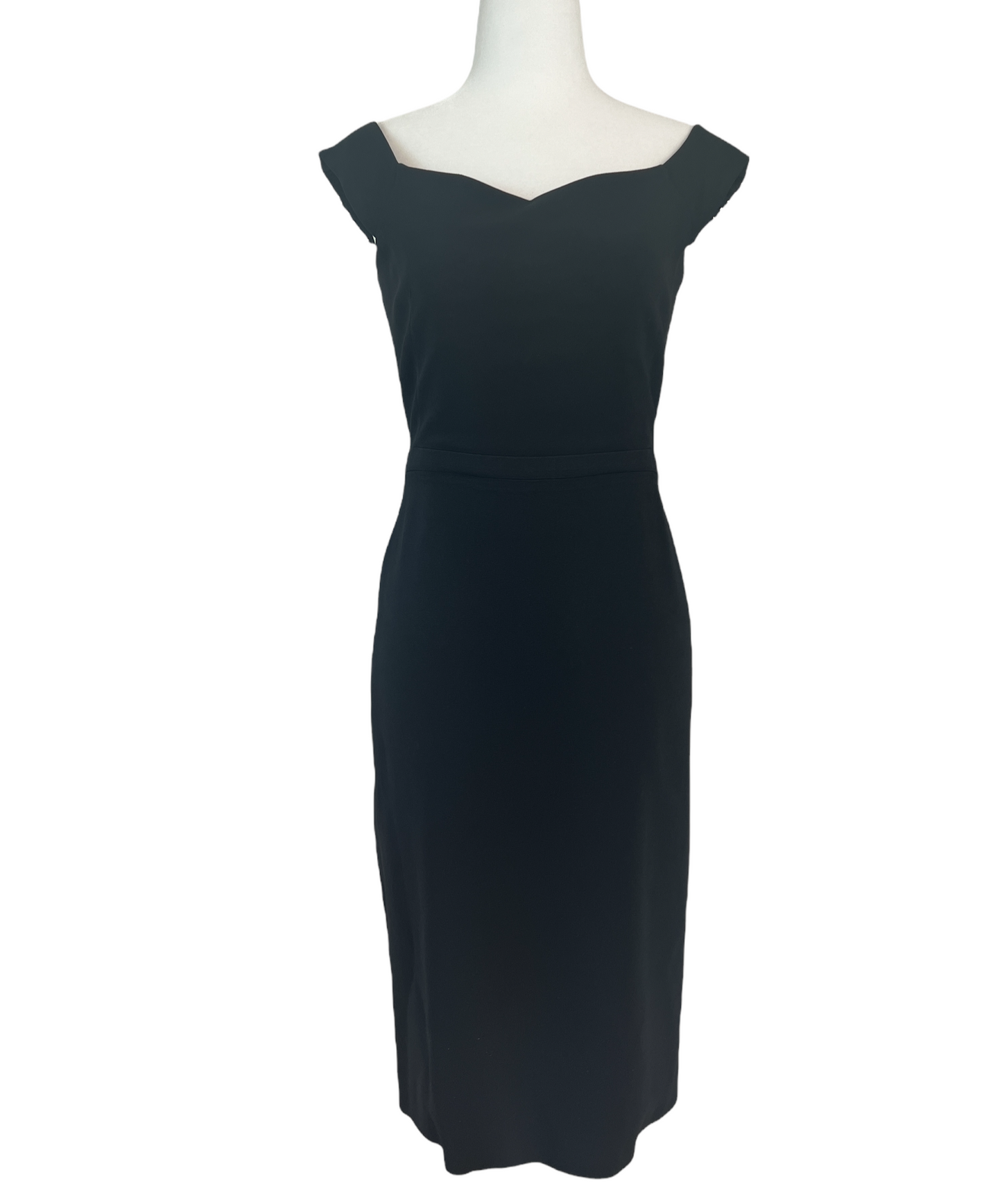 Black Bateau Neckline Dress - M