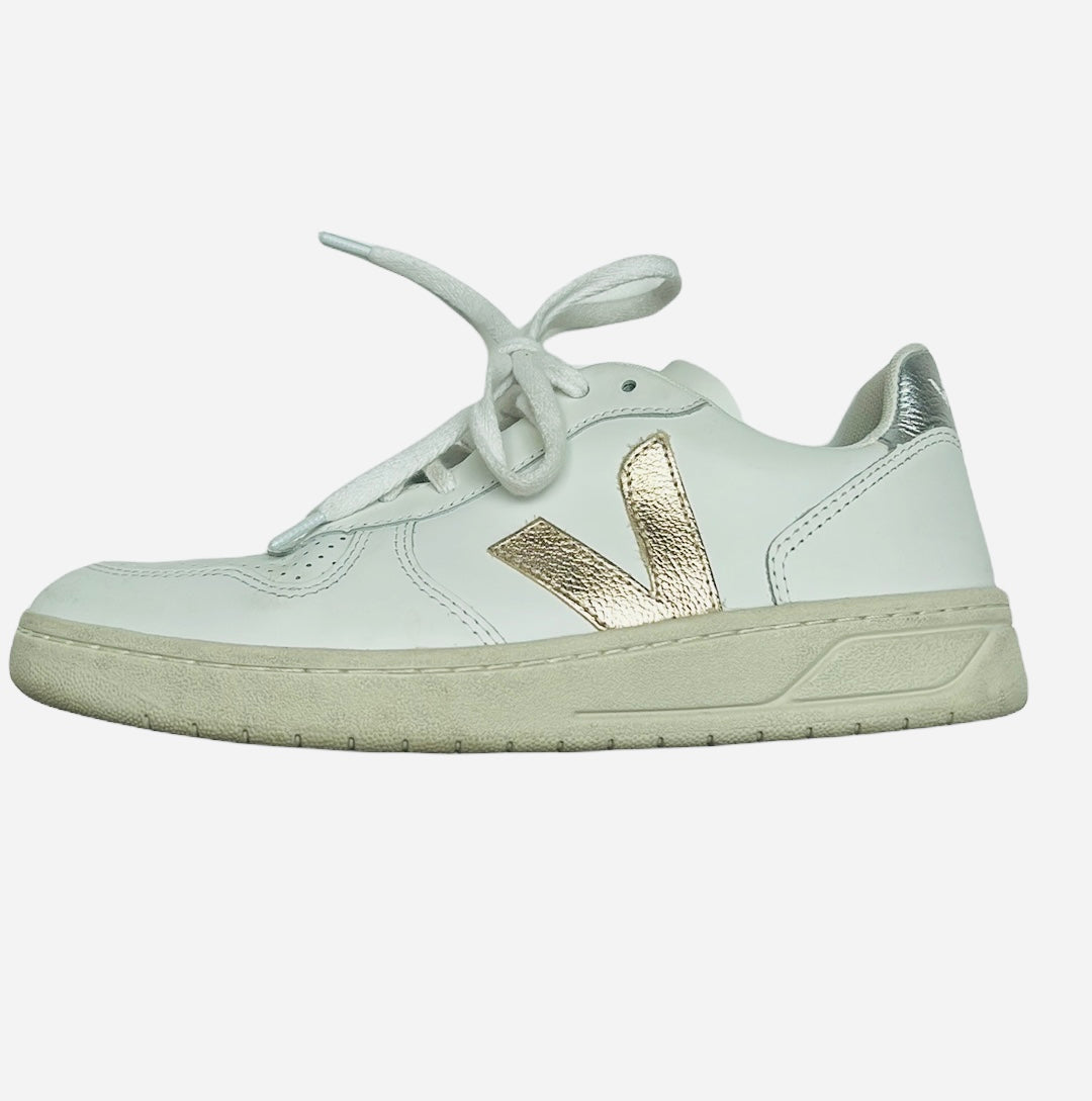 Women's V10 Leather Trainers - 8