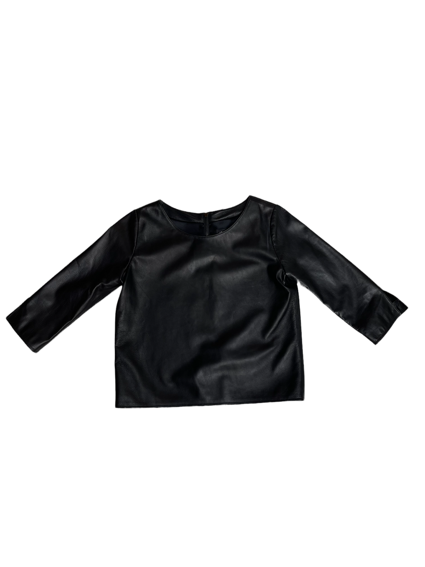 Black Leather Top - S
