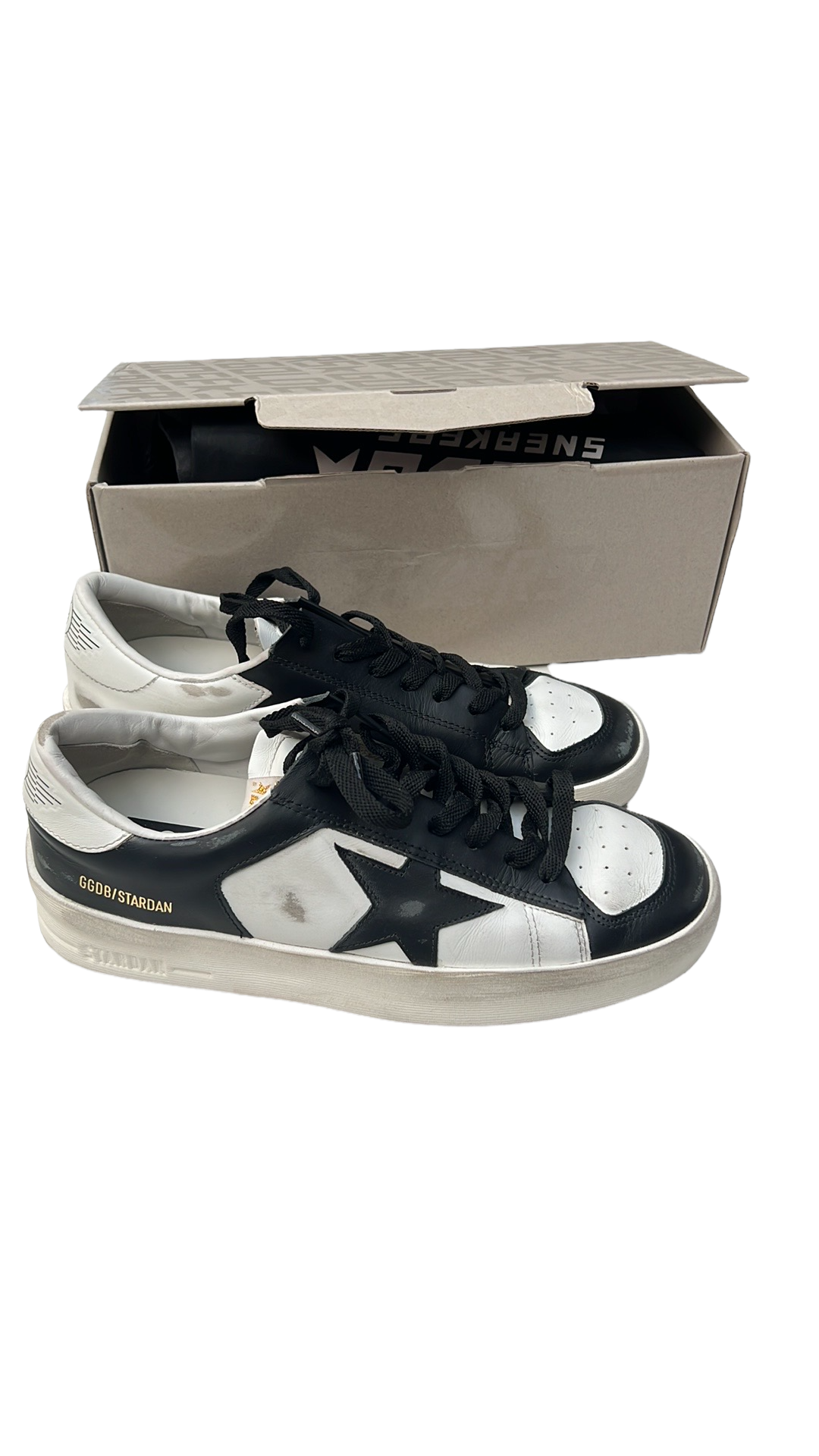 Stardan Black and White Sneakers - 8