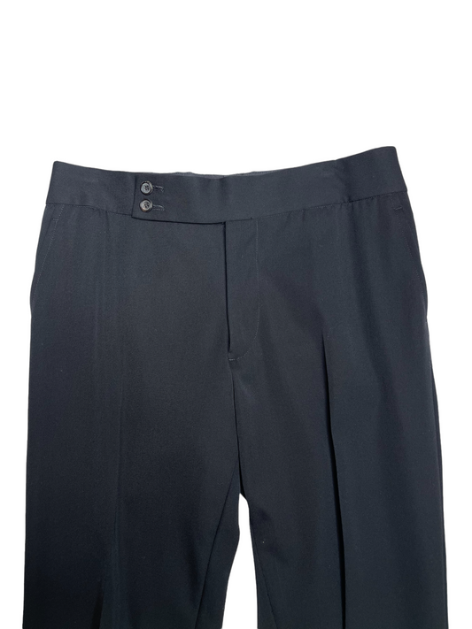 Black Wool Pants - M