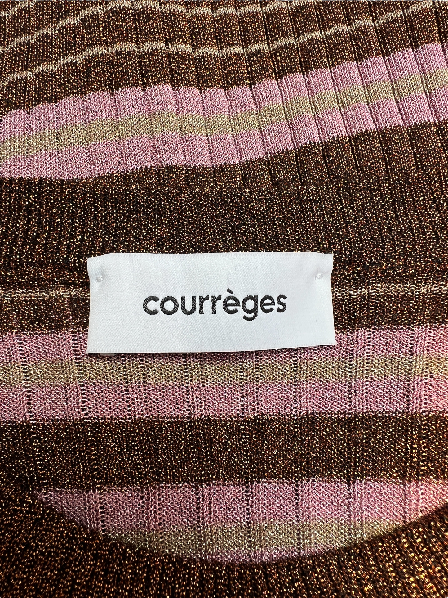 Metallic Stripped Top - S