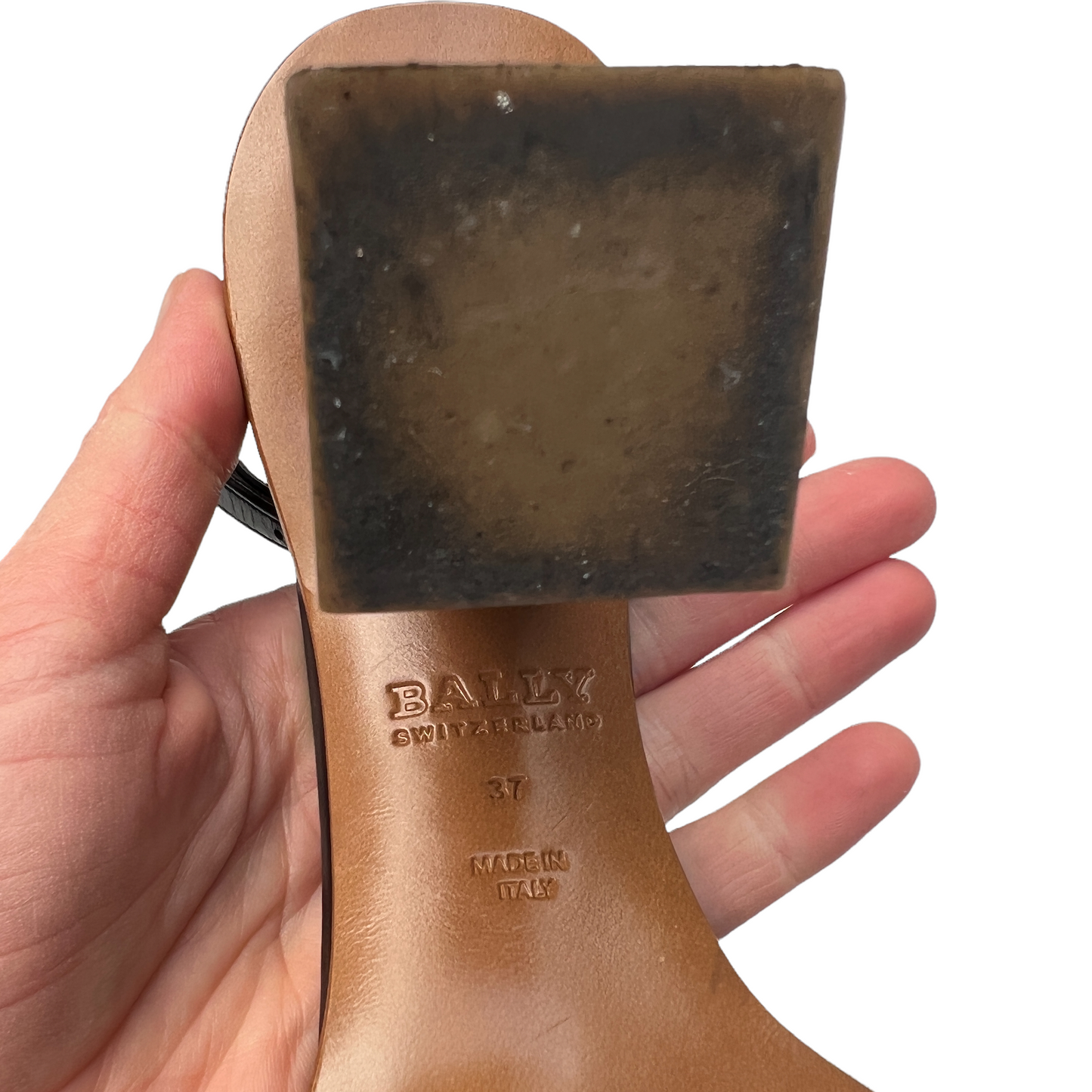 Leather Heeled Sandal - 7