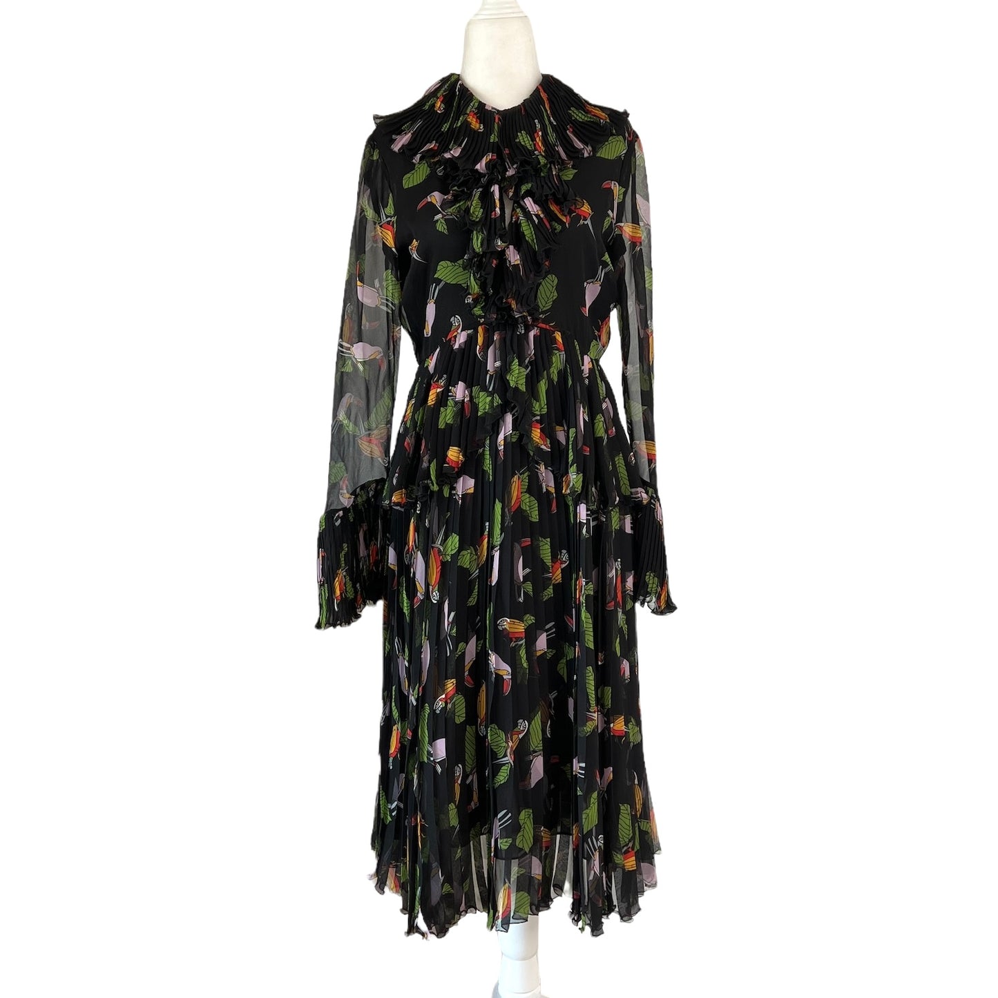 Black Silk Dress - M