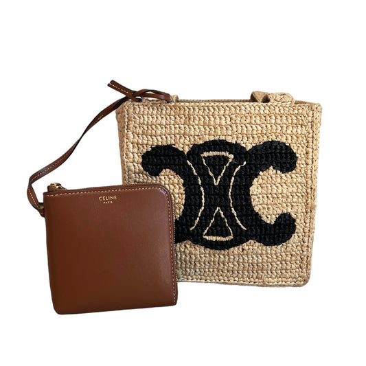 Celine 2022 Raffia Square Basket