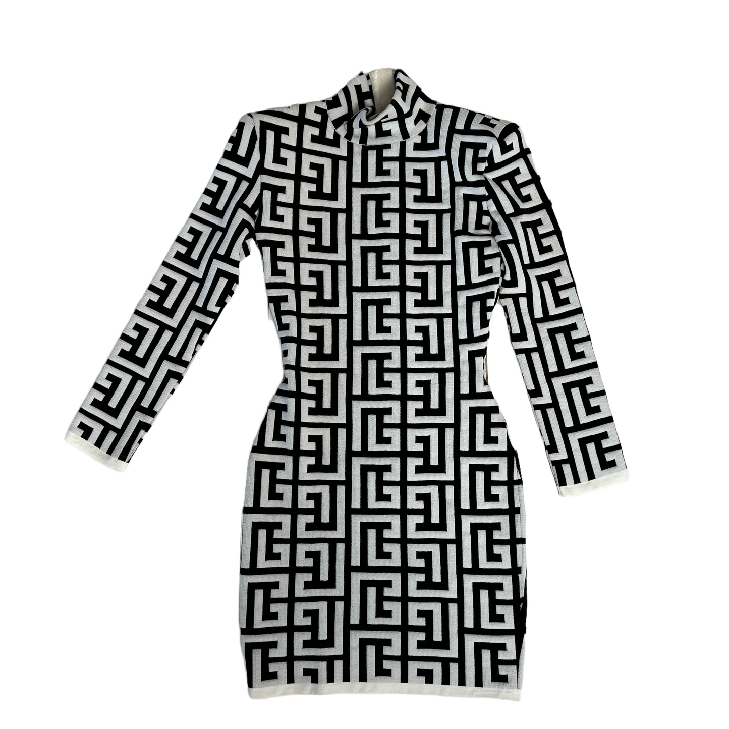 2022 Black & White Print Dress - XS