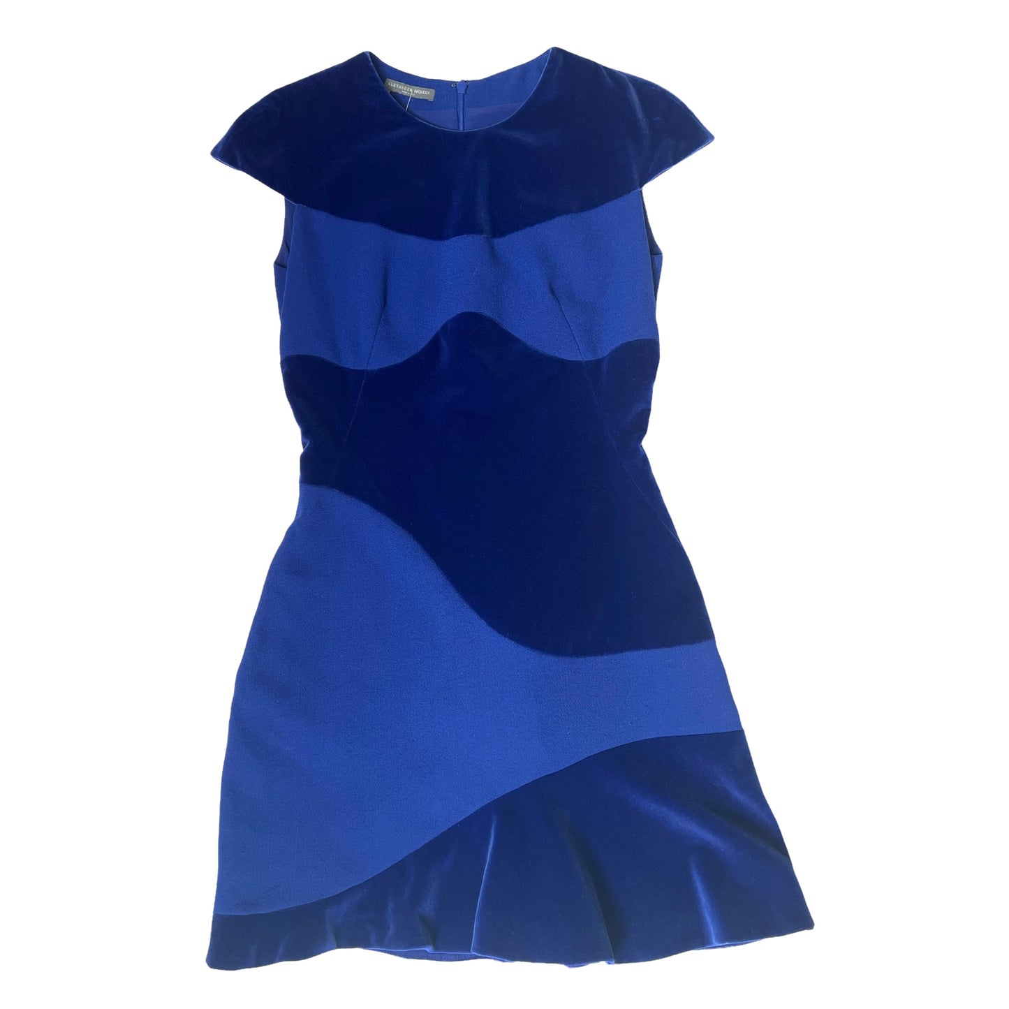Velvet Blue Dress - S