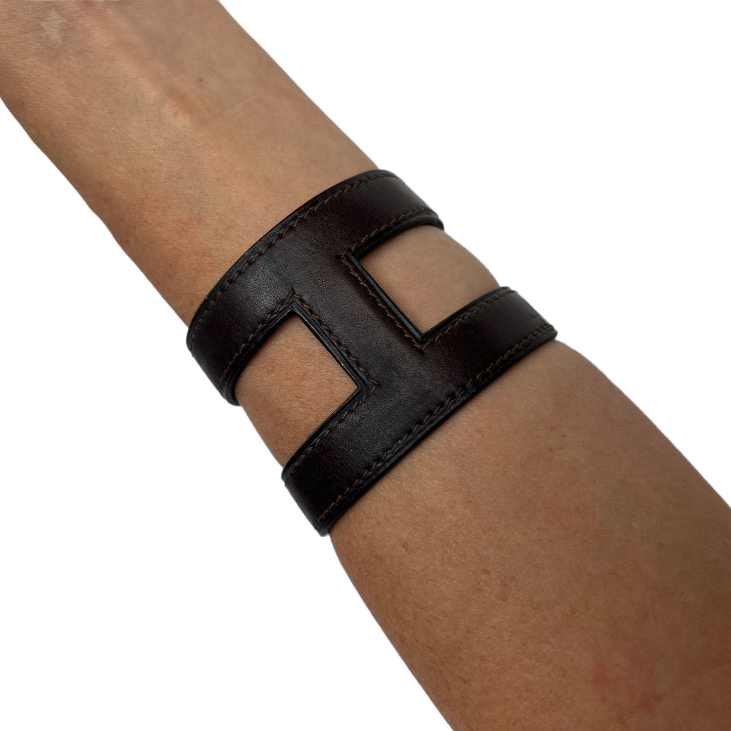 H Ano Leather Bracelet