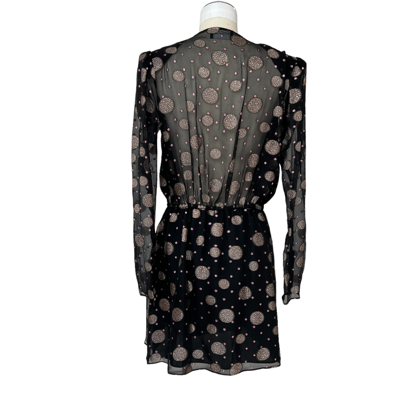 Black & Metallic Dress - M