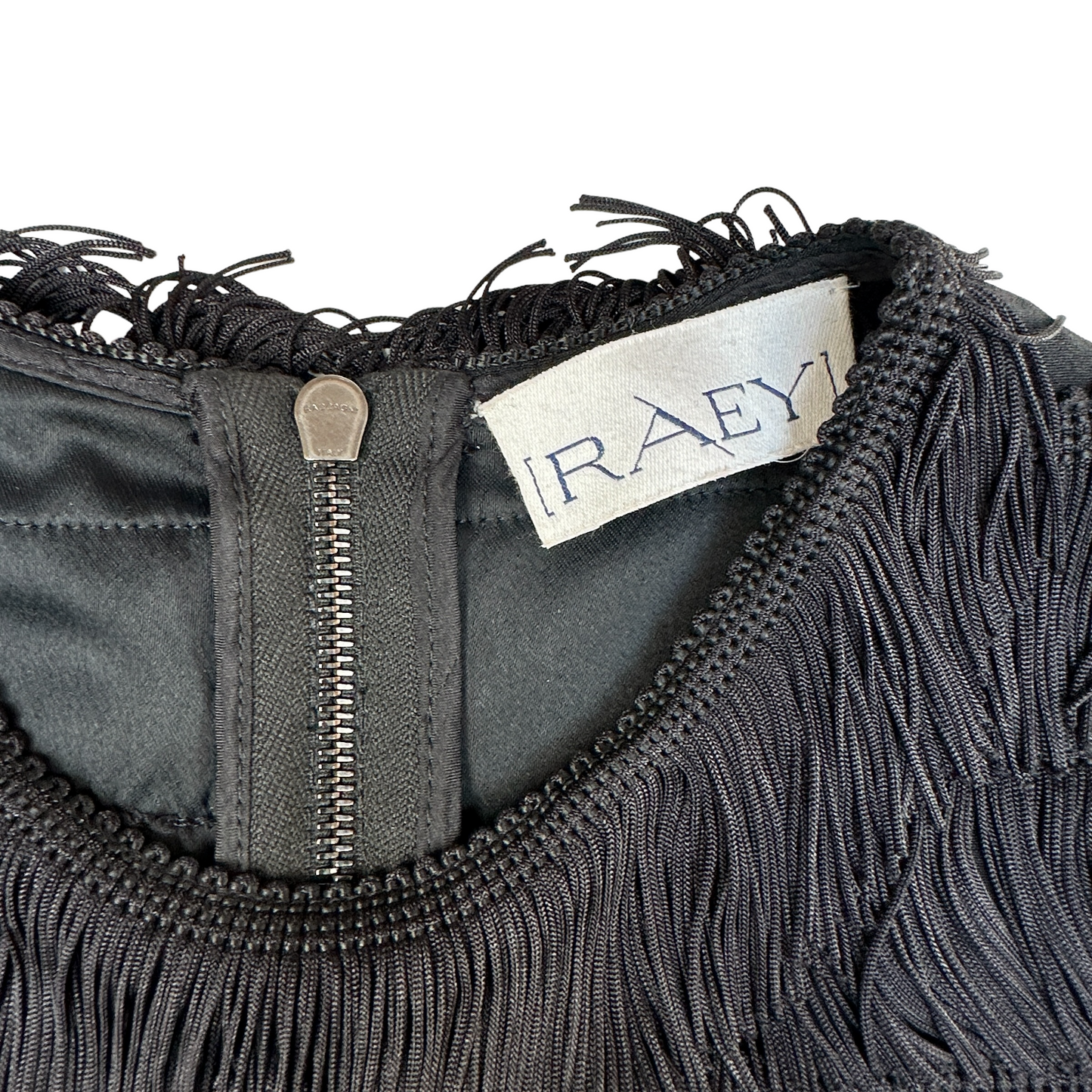 Black Tassels Dress - XS