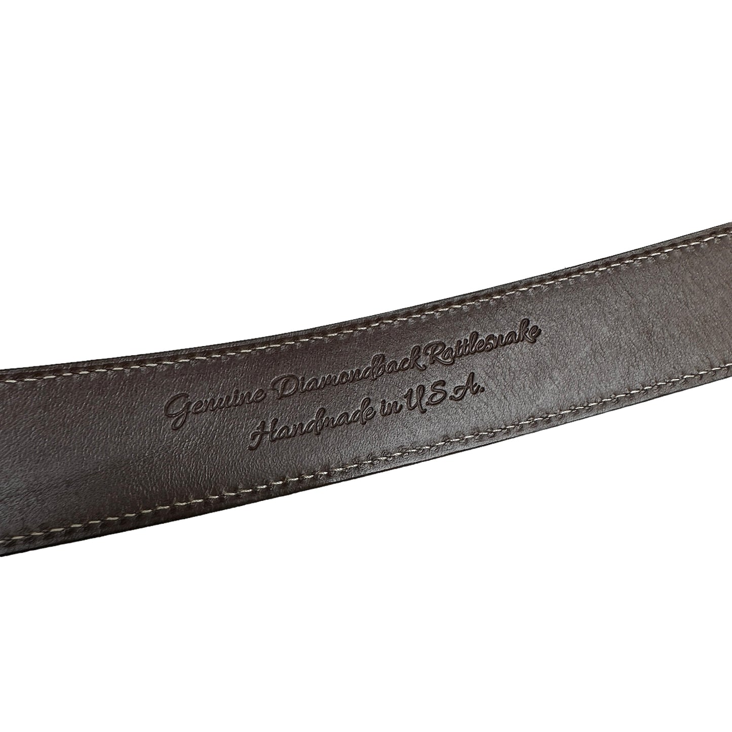 Men Python Leather Belt - 34