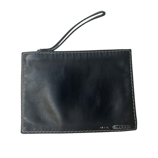 Black Leather Clutch