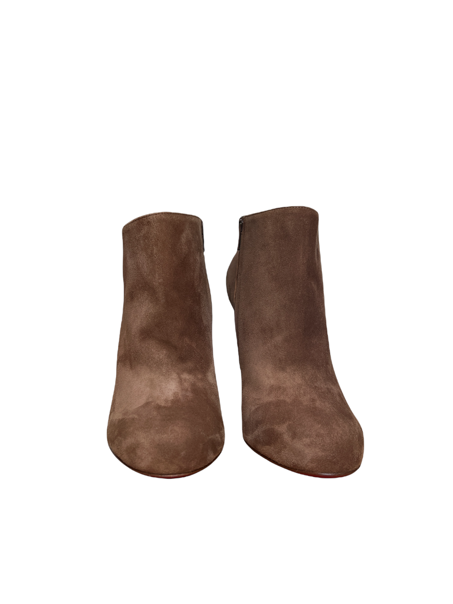 Brown Suede High Heels Boots - 10.5