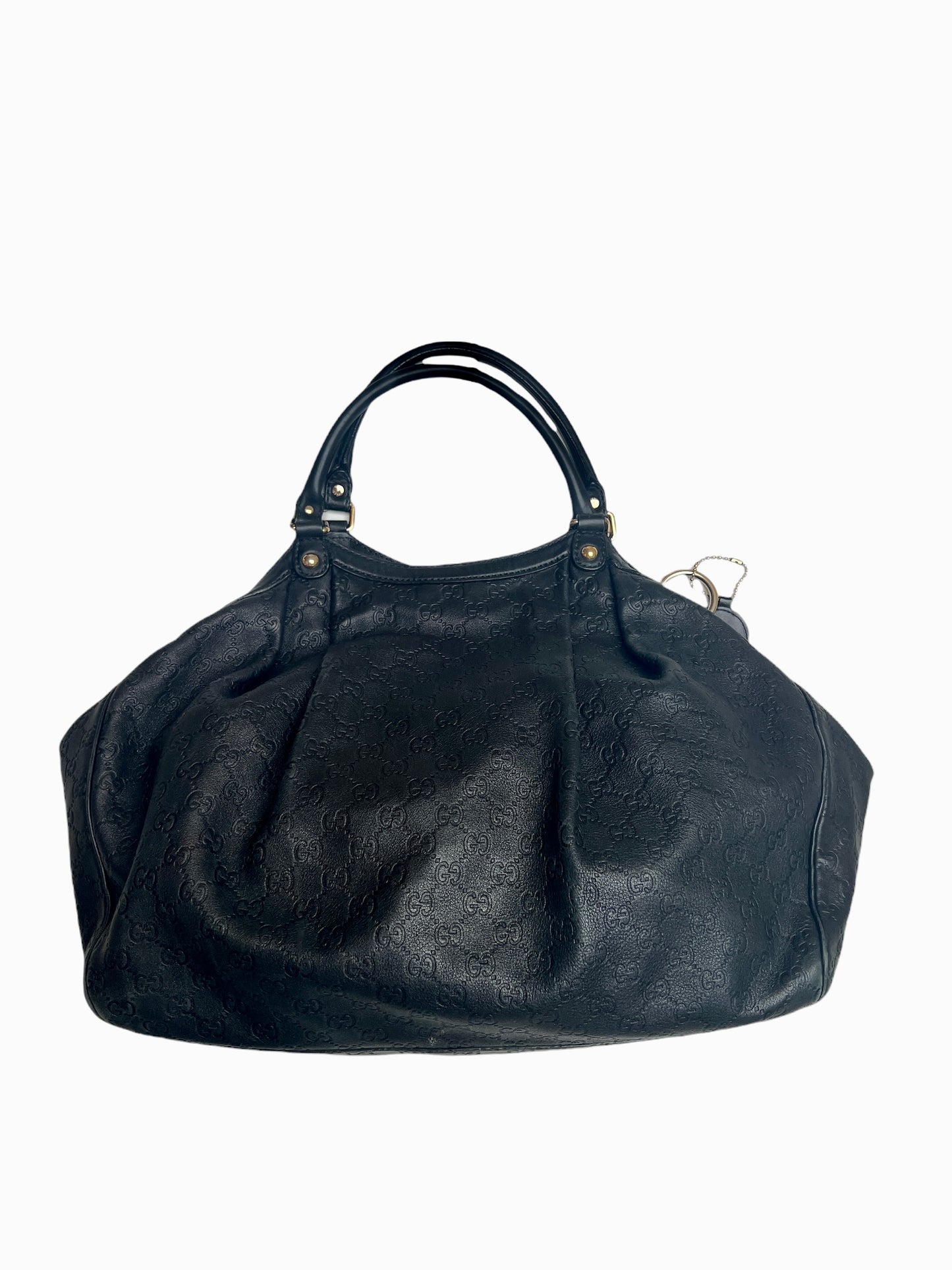 Large Black Leather Tote