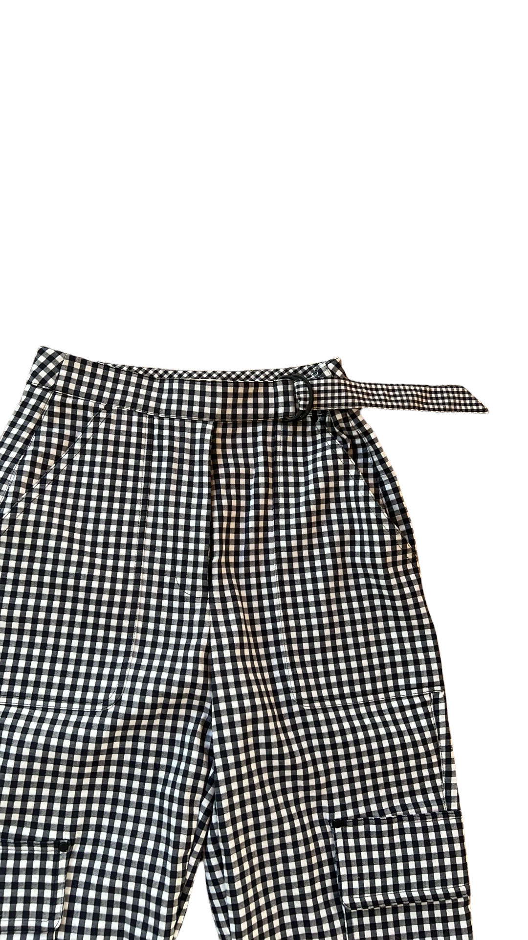 Black and WhiteCargo Pants - 2